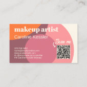 Chic Dusty Rose Blush Pink Mauve Taupe Art Pattern Business Card (Back)