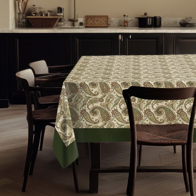 Chic Earthy Swirl Tablecloth Boho Style for Meals (Chic Earthy Swirl Tablecloth Boho Style for Meals)