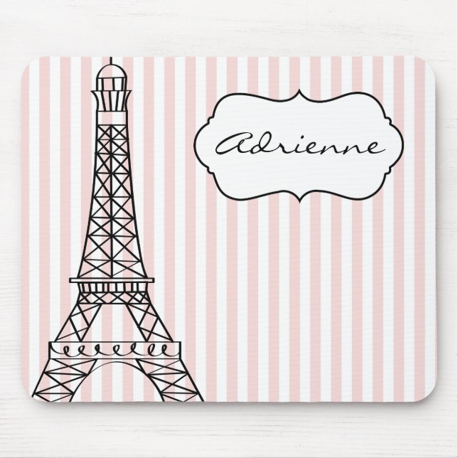 Chic Eiffel Tower Mouse Mat (Front)