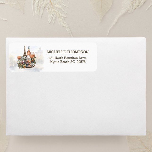 Chic Eiffel Tower Return Address (Creator Uploaded)