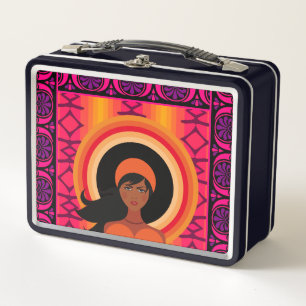 Chic Elegance Girl Cute Metal Lunch Box