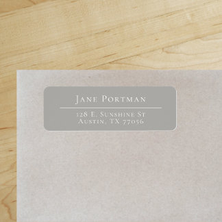 Chic Elegance | Modern | Grey | Return Address