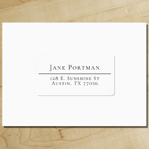 Chic Elegance   Modern Minimalist   Address Label