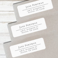 Chic Elegance | Modern Minimalist | Return Address