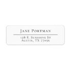 Chic Elegance | Modern Minimalist | Return Address