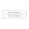 Chic Elegance | Modern Minimalist | Return Address