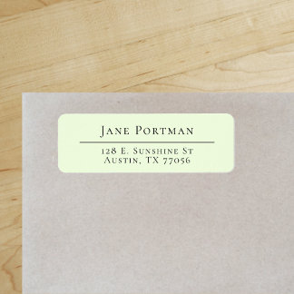 Chic Elegance | Modern Mint Green | Return Address