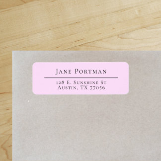 Chic Elegance | Pale Purple | Return Address