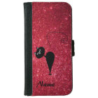 Chic elegant black cat glittery look personalised