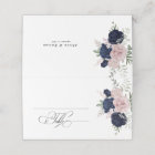 Chic Elegant Blush Navy Blue Wedding