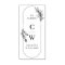 Chic Elegant Botanical Ex Libris Initials Name