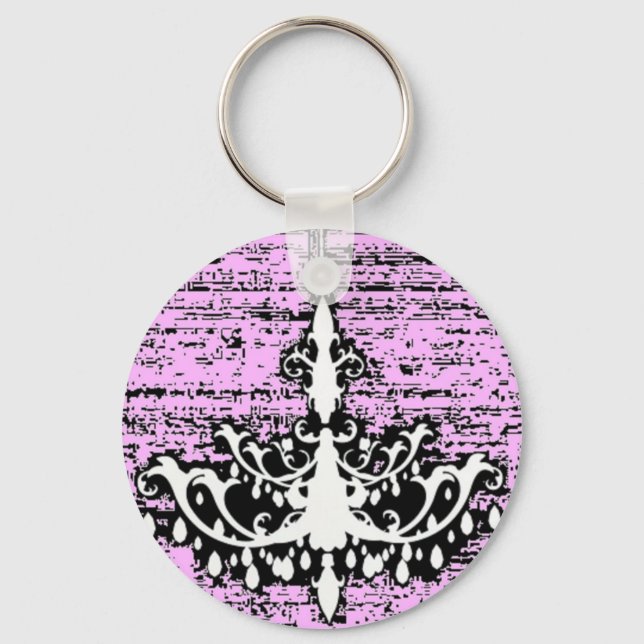 Chic Elegant Chandelier Key Ring (Front)