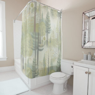 Chic,Elegant Creams & leather flower texture look Shower Curtain