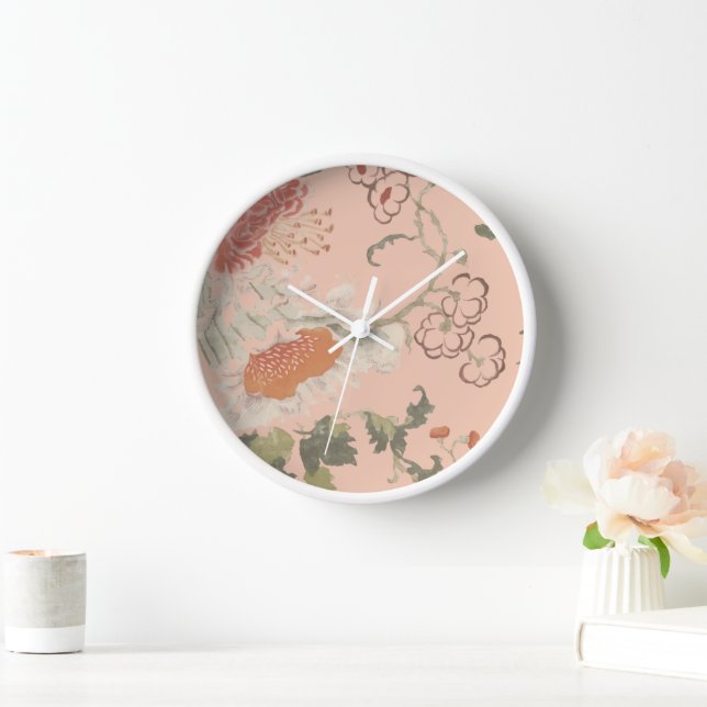 Chic Elegant Floral Clock (Home)