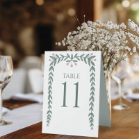 Chic Elegant Floral Frame Botanical Vines Pink