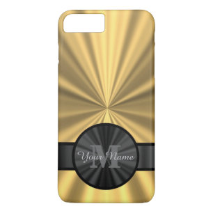 Chic elegant gold personalised monogram iPhone 8 plus/7 plus case