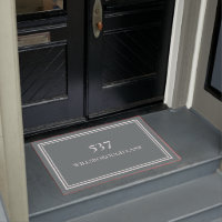 Chic Elegant Grey House Number Street Name