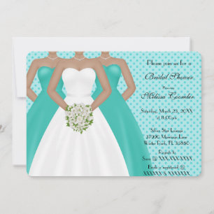 Chic Elegant Modern Day Bridal Shower Invite