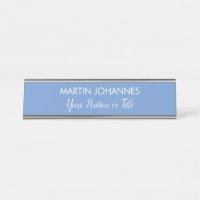 Chic Elegant Plain Stylish Blue Minimalist