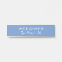 Chic Elegant Plain Stylish Blue Minimalist