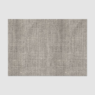 Chic Elegant Realistic Burlap Rustic Taupe Wedding Tissue Paper