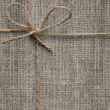 Chic Elegant Realistic Burlap Rustic Taupe Wedding
