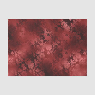 Chic Elegant Red Floral Wedding Tissue Paper