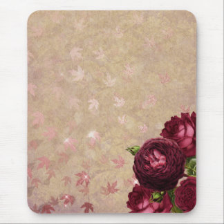 Chic Elegant Red Roses Mouse Mat