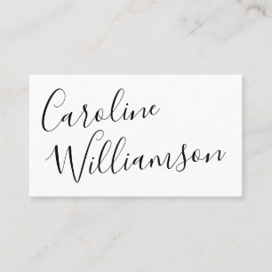Chic Elegant Script Calligraphy Social Media Icon  Business Card