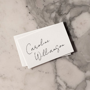 Chic Elegant Script Handwriting Social Media Icon Business Card