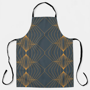 Chic, elegant, simple geometric graphic pattern apron