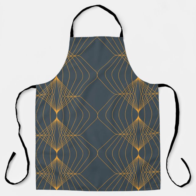 Chic, elegant, simple geometric graphic pattern apron (Front)