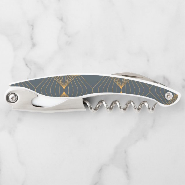 Chic, elegant, simple geometric graphic pattern corkscrew (Front)