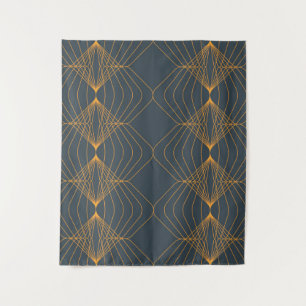 Chic, elegant, simple geometric graphic pattern tapestry
