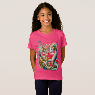 Chic Elegant Swirls in Gold, Silver, Blue, Yellow  T-Shirt