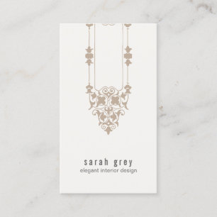 Chic Elegant Vintage Motif Business Card