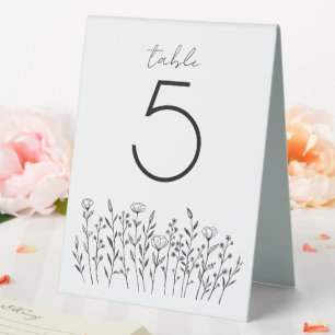 Chic Elegant Wildflower Simple Rustic Custom 