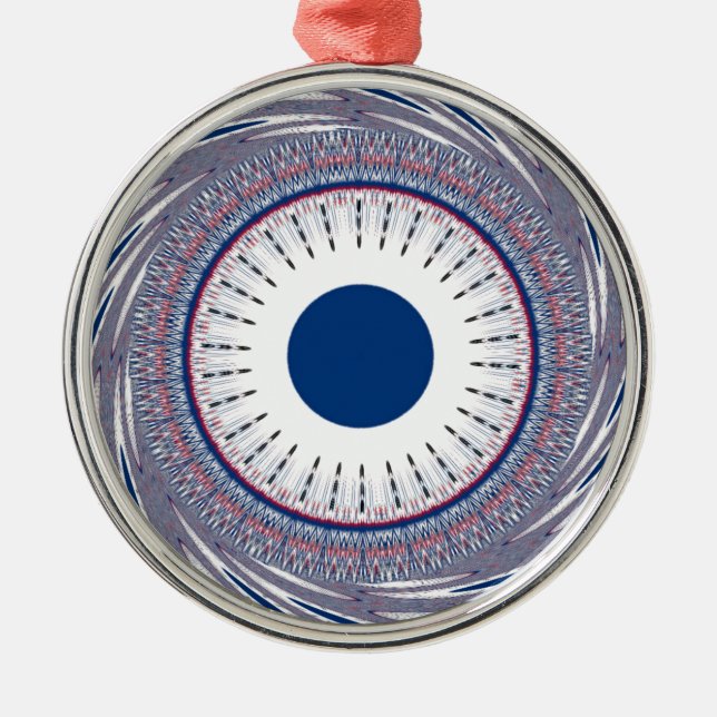 Chic Energetic Eye Design: A Mesmerising Pattern Metal Tree Decoration (Front)