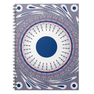 Chic Energetic Eye Design: A Mesmerising Pattern Notebook