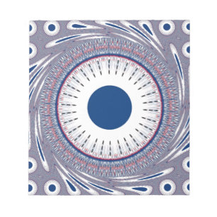 Chic Energetic Eye Design: A Mesmerising Pattern Notepad