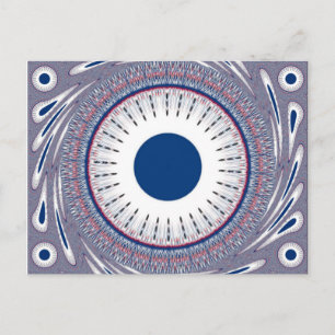 Chic Energetic Eye Design: A Mesmerising Pattern Postcard