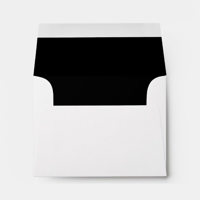 CHIC ENVELOPE_CLASSIC WHITE WITH BLACK INSIDE ENVELOPES (Back (Bottom))