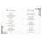 Chic Eucalyptus Leaves DIY Folded Wedding Program