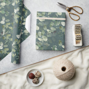 Chic Eucalyptus Pattern  Wrapping Paper