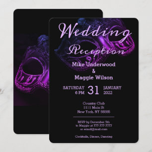 Chic Evening Wedding Party Invitation