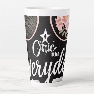 Chic Everyday Latte Mug   Stylish Tall Coffee Cup