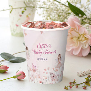 Chic Fairy Princess Garden Baby Shower Cups