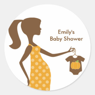 Chic Fall Mum-to-Be Stickers
