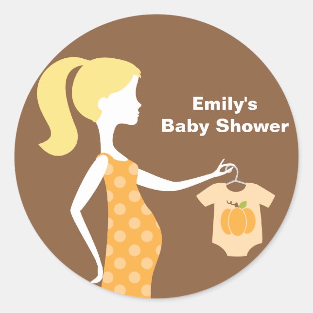 Chic Fall Mum-to-Be Stickers (Front)