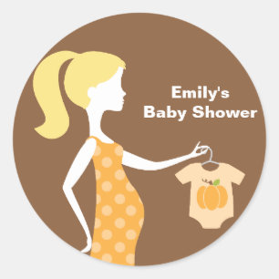 Chic Fall Mum-to-Be Stickers